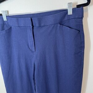 Chicos Womens Classic‎ Zip Front Pant with Pockets Navy Business 1R/8 Regular